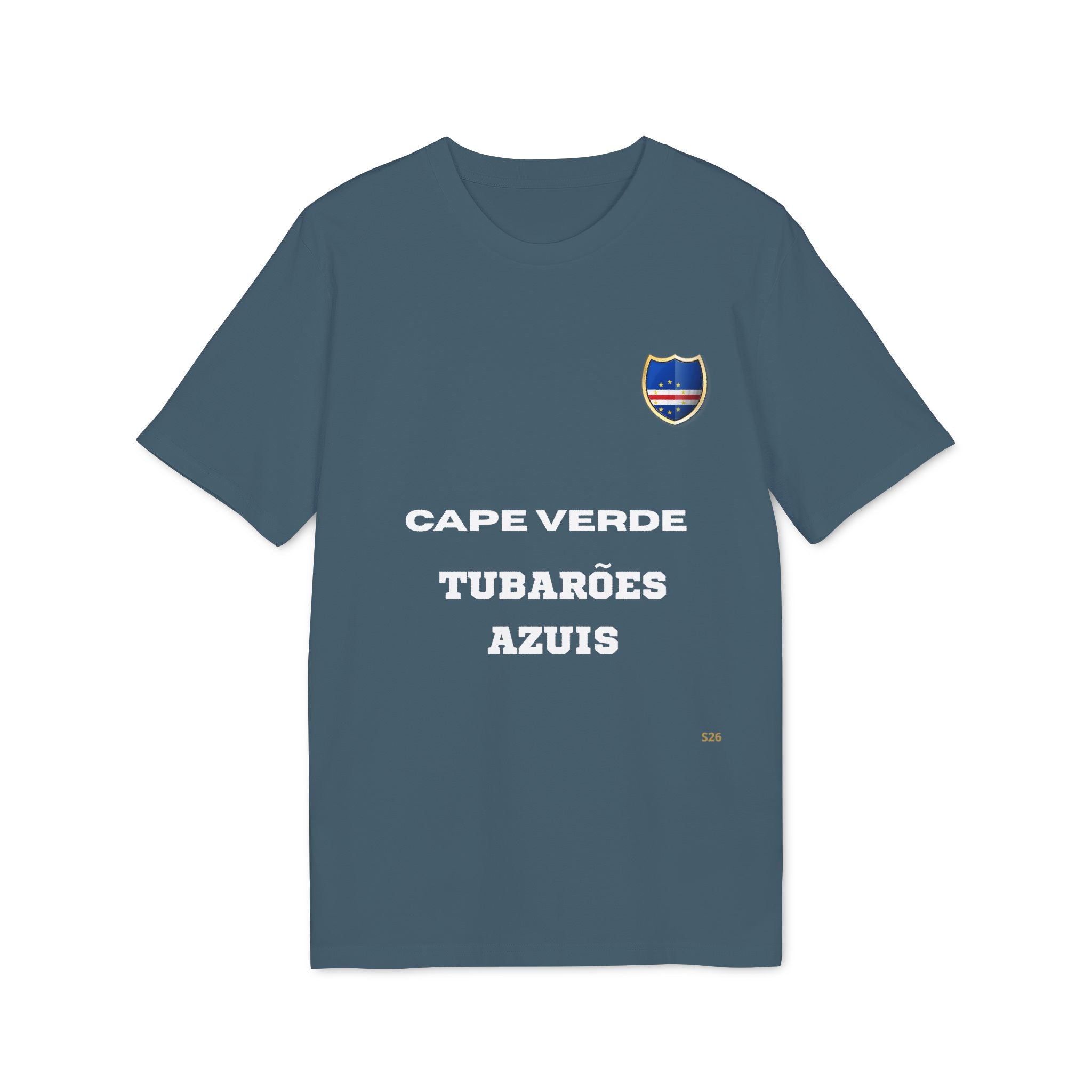 T-Shirt Cap-Vert – Édition "Tubarões Azuis" – Fierté du 238